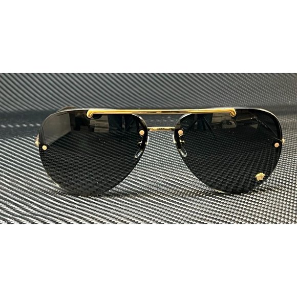 Versace Gold Aviator Women\'s 60mm Sunglasses